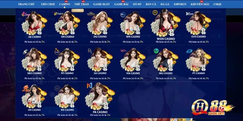 Casino QH88 - Nơi Giải Trí, Thử Vận May Và Kết Nối Đam Mê