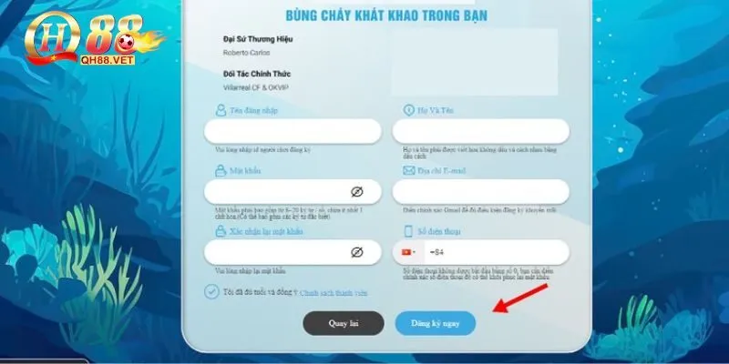 Điều kiện cần phải đáp ứng trước khi đăng ký QH88