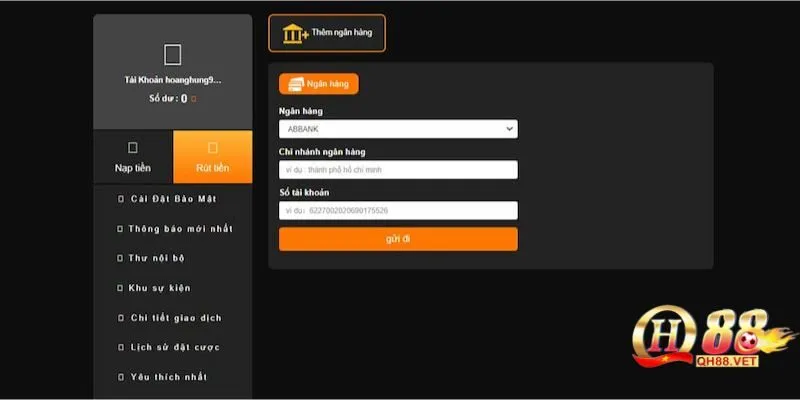 Những lưu ý quan trọng khi thực hiện bước nạp tiền QH88