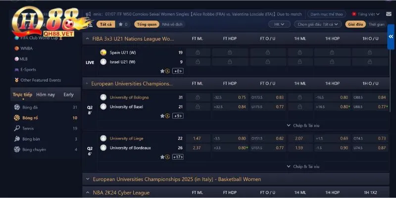 Kinh nghiệm tham gia bóng rổ online đạt hiệu quả tại QH88